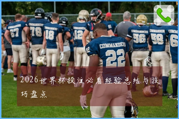 2026世界杯投注必看经验总结与技巧盘点